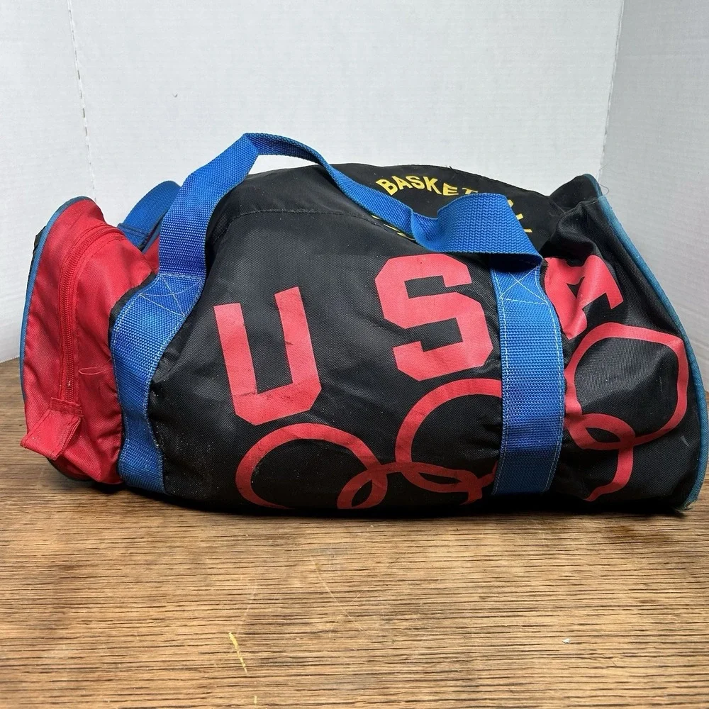 Vintage USA Olympics Michael Jordan Basketball Duffle Bag 90s READ